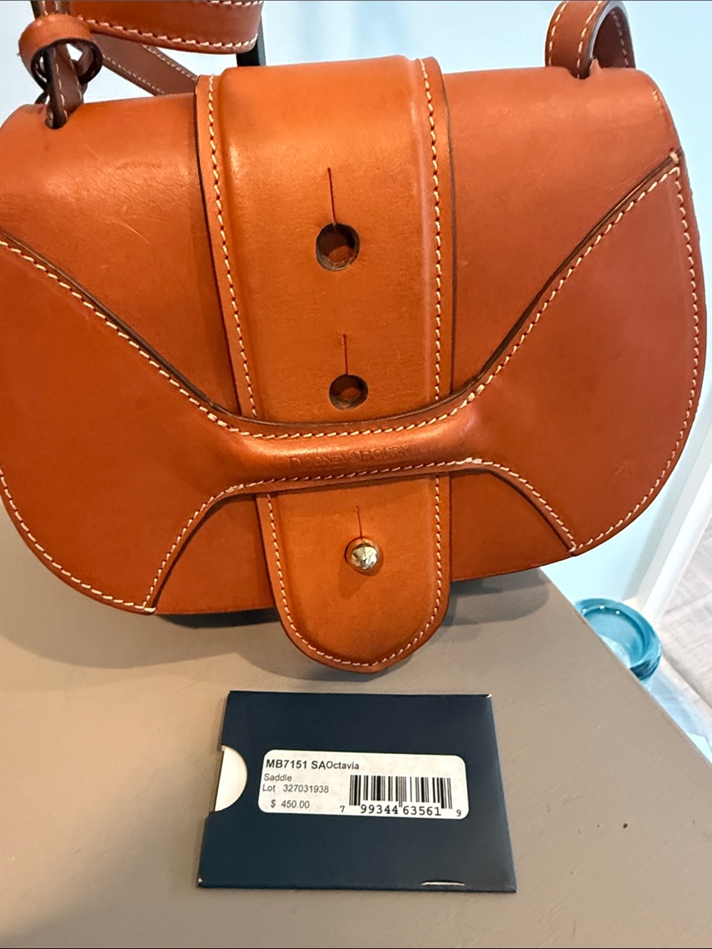 Dooney & Bourke Tan Leather Crossbody Bag - Picture 3 of 4